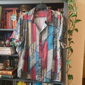 Geometric Multicolor Men's Shirt